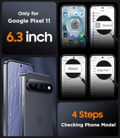SPIDERCASE Magnetic for Google Pixel 11 Case,Black - color: Black, size: Pixel 11