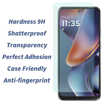 3+2Pack for Motorola Moto G 2025 Screen Protector,[6.7 inch Display] 3Pack Screen Protector and 2 Set Camera Lens Protector,2.5D Curved Edges, Case Friendly Tempered Glass Film,[9H Hardness]