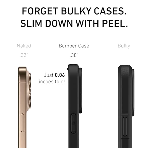 PEEL Bumper Case for iPhone 16 (Black) - color: Black, size: Magnetic+Bumper