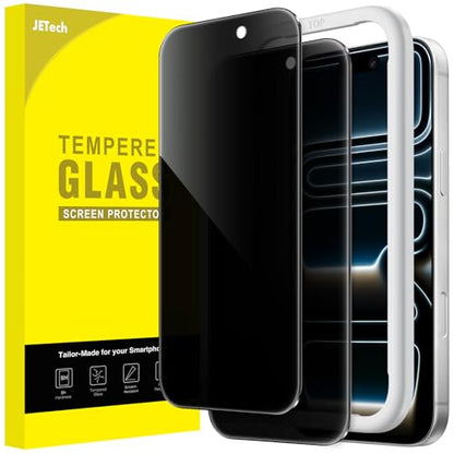 JETech Privacy Screen Protector for iPhone 17 Pro, 2-Pack - size: iPhone 17 Pro