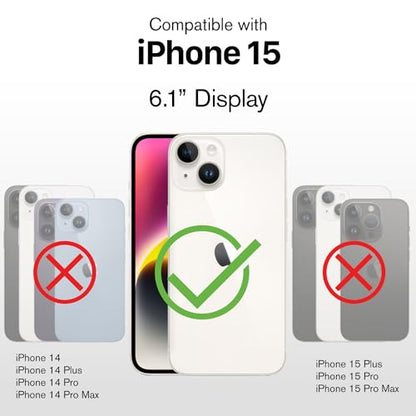 VENA for iPhone 15 Privacy Tempered Glass Screen Protector - 3 Pack - color: Privacy