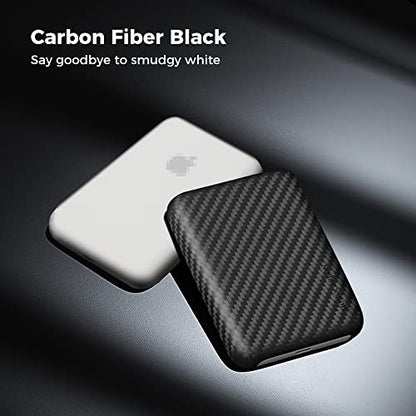 MONOCARBON MagSafe-Battery-Pack-Case, Carbon-Fiber-Battery-Case for iPhone 15 Pro Max, Portable MagSafe Charger Case for iPhone 14, 13, 12 Series, Matte Purple. Matte Finish.