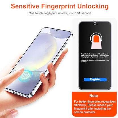 2 Pack 4 Way 360 ° Matte Privacy Screen Protector for Samsung Galaxy S24 Plus 6.7 Inch[Not Glass], Anti-Scratch, Anti-Glare, Support fingerprint - size: Samsung Galaxy S24 Plus
