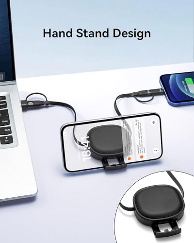 Multi Charging Cable,5 in 1 Charger Retractable Cords for Multiple Device