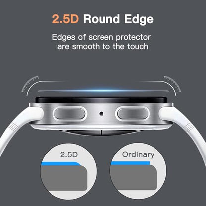 JETech Screen Protector for Samsung Galaxy Watch 9/8 44mm, 3-Pack | Tempered Glass Protection, HD Clear, Anti-Scratch Design - size: Galaxy Watch 9/8 44mm