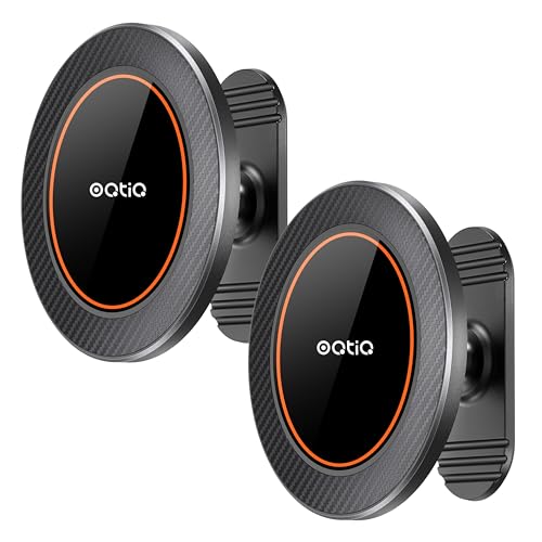 OQTIQ Magnetic Car Phone Mount Holder with 3M Adhesive,2 Pack - color: Orange-2 Pack