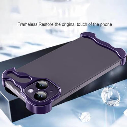 Frameless Phone Case Crafted for iPhone 15 Plus Purple - color: Aluminum Purple, size: iPhone 15 Plus