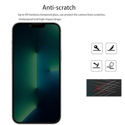 [2-2 Pack Privacy Screen Protector Designed For iPhone13 Pro Max Anti Spy Private Tempered Glass Film 2-Pack Camera Lens Protector Film 2-Pack