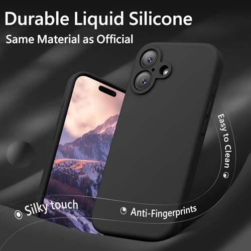 FireNova Magnetic for iPhone 17 Case, Compatible with MagSafe, [Integrated Silicone Camera Control Button] [Camera Protection] Anti-Scratch Microfiber Lining Phone Case, 6.3", Black - color: Black, size: Iphone 17