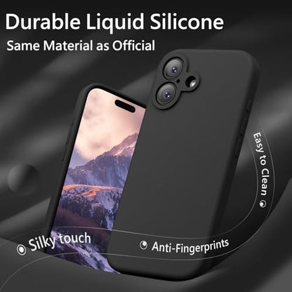 FireNova Magnetic for iPhone 17 Case, Compatible with MagSafe, [Integrated Silicone Camera Control Button] [Camera Protection] Anti-Scratch Microfiber Lining Phone Case, 6.3", Black - color: Black, size: Iphone 17
