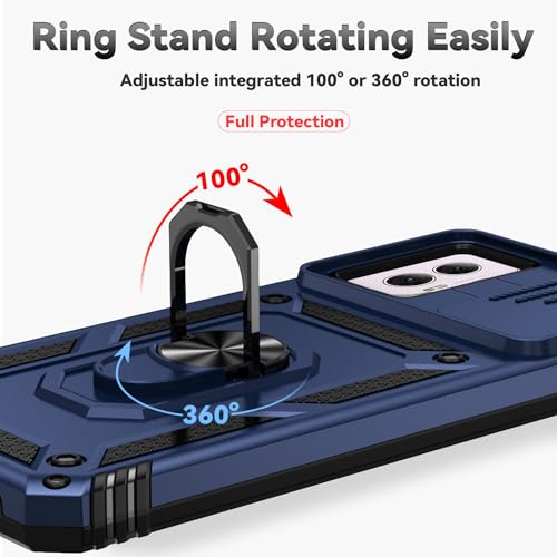 SunStory for Motorola Moto G Power 5G 2024 Case with Kickstand,Blue - color: Blue