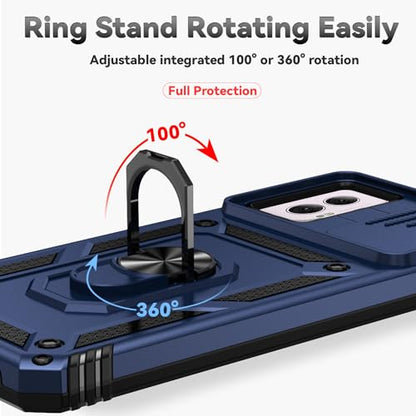 SunStory for Motorola Moto G Power 5G 2024 Case with Kickstand,Blue - color: Blue