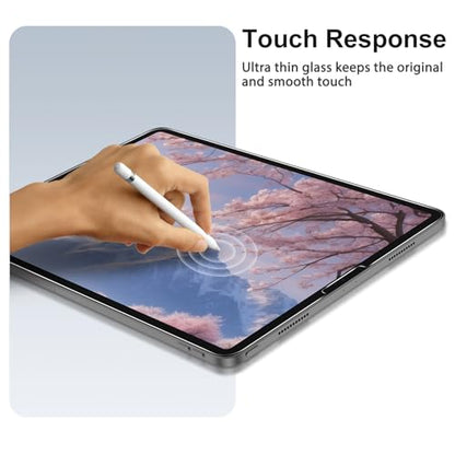 SPARIN Screen Protector for iPad Pro 12.9 [2022/2021/2020-6th/5th/4th] | 2pcs Camera Lens Protector+ 2pcs Tempered Glass for iPad Pro 12.9 inch, Support Apple Pencil & Case Friendly - size: iPad Pro 12.9 inch 4th/5th/6th