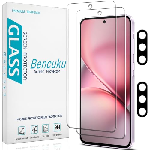 2+2 Pack Screen Protector for Samsung Galaxy A36 5G Tempered Glass - color: Samsung Galaxy A36 5G-Clear