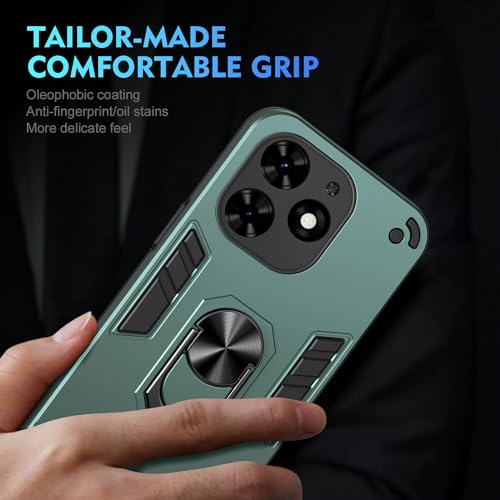 for Infinix Smart 8 X6525 Case,Compatible with Tecno Spark Go 2024 BG6 case Spark 20 KJ5/20C BG7 Case/Infinix Hot 40i X6528B Phone Case Cover Green - color: HY-GZS-green, size: Infinix Smart 8