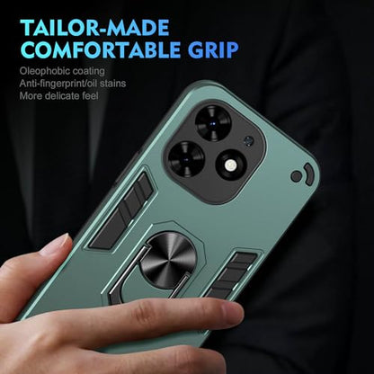 for Infinix Smart 8 X6525 Case,Compatible with Tecno Spark Go 2024 BG6 case Spark 20 KJ5/20C BG7 Case/Infinix Hot 40i X6528B Phone Case Cover Green - color: HY-GZS-green, size: Infinix Smart 8