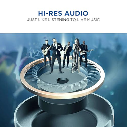 1MORE Triple Driver in-Ear Earphones Hi-Res Headphones with High Resolution, Bass Driven Sound, MEMS Mic, in-Line Remote, High Fidelity for Smartphones/PC/Tablet - Silver - color: Silver