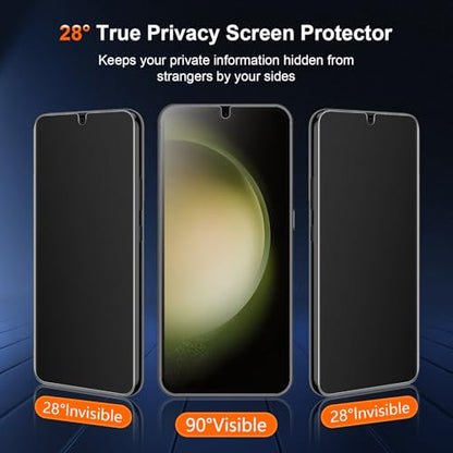 28 ° Matte Privacy TPU Screen Protector for Samsung Galaxy S23 Plus - size: Galaxy S23 Plus