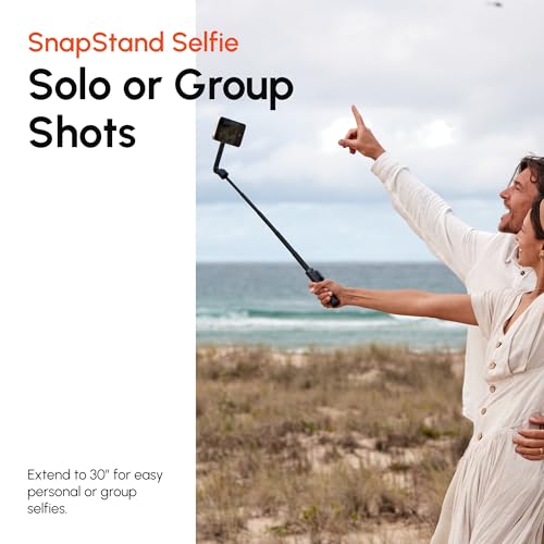 ShiftCam SnapStand Selfie – Magnetic Selfie Stick & Tripod – Compact, Foldable & Extendable with Tilt Head and Magnetic Bluetooth Remote (Midnight, SnapStand Selfie) - color: Midnight, size: SnapStand Selfie