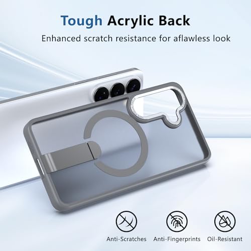 for Galaxy-S26 Case, Slim Fit & Semi-Transparent Matte, Gray - color: Gray, size: Galaxy S26 6.3"