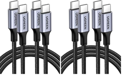 UGREEN 100W USB C to USB C Cable, Fast Charging, 4-Pack, 1.6ft, Black - size: 1.6FT (Pack of 2)