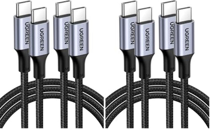UGREEN 100W USB C to USB C Cable, Fast Charging, 4-Pack, 1.6ft, Black - size: 1.6FT (Pack of 2)