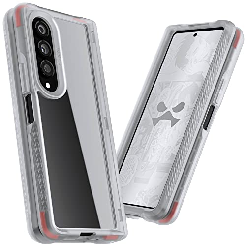 Ghostek COVERT Clear Z Fold 4 Case with Slim Lightweight Design and Hinge Protection Wireless Charging and PowerShare Compatible Phone Cover Designed for 2022 Samsung Galaxy Z Fold4 5G (7.6in) (Clear) - color: Clear, size: Galaxy Z Fold 4