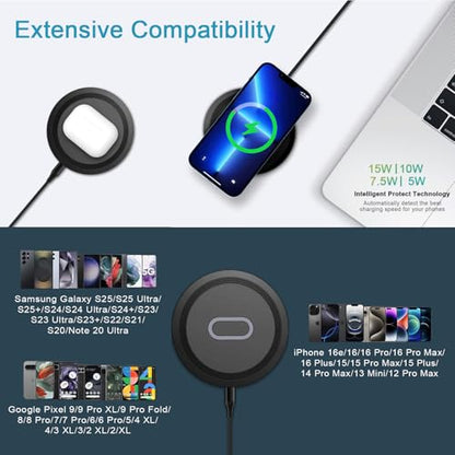 Pixel 10 Wireless Charger Fast Charging Pad for Google Pixel 10 Pro XL,10