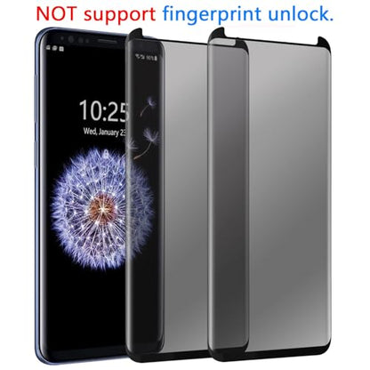 Compatible For Samsung Galaxy S8 PLUS/S9 PLUS Screen Protector Tempered Glass Privacy Anti-Spy 3D Curved Edge Case Friendly Film (4 Pack, Black)