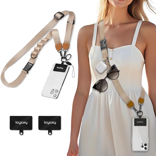 Icycay Phone Lanyard Crossbody Strap Neck Adjustable Teacher Women Gold - color: 1 Champagne Gold