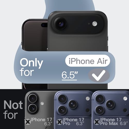 JETech Silicone Case for iPhone Air, Navy Blue | Silky Soft Touch, Shockproof Protection, Scratch Resistant, Microfiber Lining - color: Navy Blue, size: iPhone Air