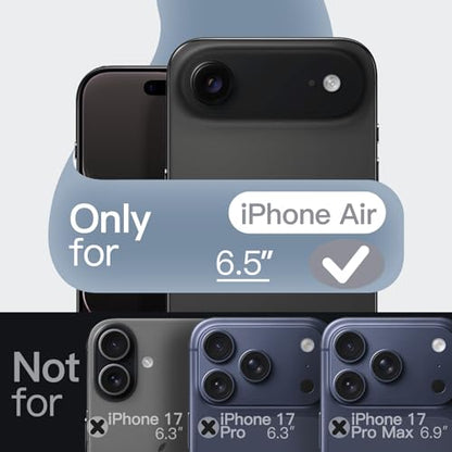 JETech Silicone Case for iPhone Air, Navy Blue | Silky Soft Touch, Shockproof Protection, Scratch Resistant, Microfiber Lining - color: Navy Blue, size: iPhone Air