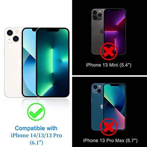 WHPXJY [2 Pack] for iPhone 13 Privacy Screen Protector Compatible with iPhone 13 Pro/14, Anti-Spy Tempered Glass Film, Touch Sensitive, No Air Bubbles, Case Friendly, with Easy Alignment Tool - size: iPhone 13/13Pro-6.1Inch
