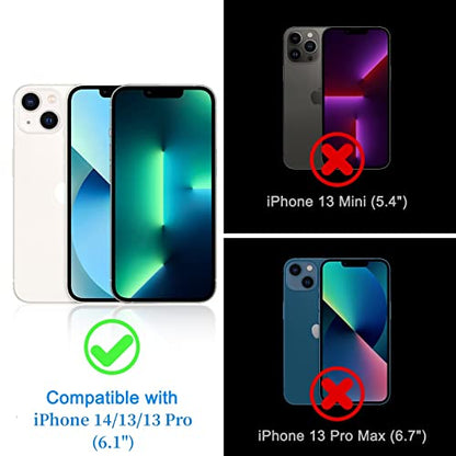 WHPXJY [2 Pack] for iPhone 13 Privacy Screen Protector Compatible with iPhone 13 Pro/14, Anti-Spy Tempered Glass Film, Touch Sensitive, No Air Bubbles, Case Friendly, with Easy Alignment Tool - size: iPhone 13/13Pro-6.1Inch