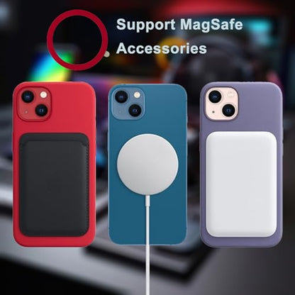 TENOC Universal Metal Ring Sticker, 3Pcs, Red | Compatible with iPhone/Samsung/Android Cellphones, Magnetic Phone Charger/Mount/Holder Conversion - color: Red