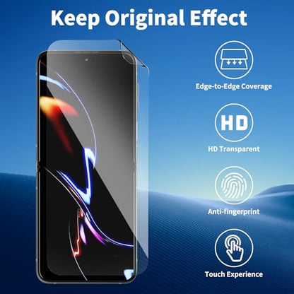 3 Pack for Samsung Galaxy Z Flip5 Screen Protectors - size: 3 Pack for Samsung Galaxy Z Flip5