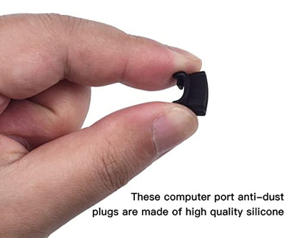 20 Pcs HDMI Dust Cover Plugs, HDMI Female Prot Dust Cap Protector Stoppers for TV, Laptop, Computer, Other Devices with 2 Cleaning Brushes - size: HDMI Port