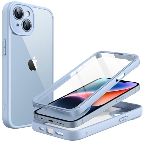 JETech Case for iPhone 14, 360° Protection, Light Blue - color: Light Blue