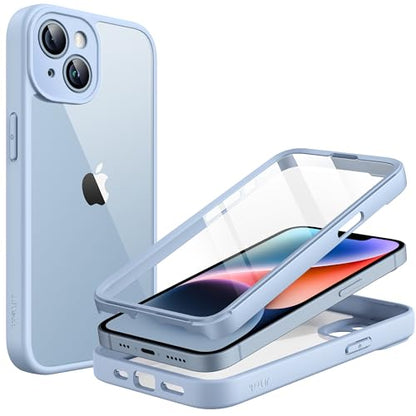JETech Case for iPhone 14, 360° Protection, Light Blue - color: Light Blue