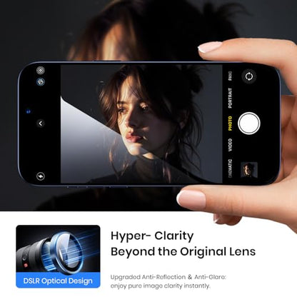 Hoerrye for iPhone 17 Pro Max/17 Pro Camera Lens Protector - Case Friendly - color: Deep Blue