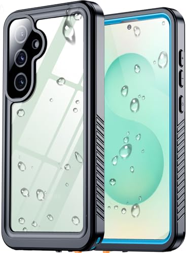SPIDERCASE Upgraded for Samsung Galaxy S25 Plus Case Waterproof,Built-in Screen & Camera Lens Protector[IP68 Underwater] [Military Grade Shockproof] Full Body Protection Phone Case,Blue/Clear - color: Blue/Clear, size: Samsung Galaxy S25 Plus