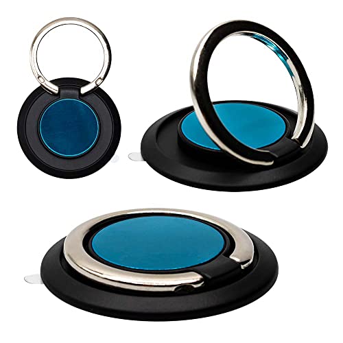 Phone Grip Ring Holder, 360° Rotation Finger Gripper and Kickstand for iPhone & Samsung, Compatible with Cell Phone Magnet and All Magnetic Mounts - Gold