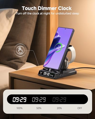 25W USB C Fast 3-in-1 Foldable Charging Dock for Samsung A57 Galaxy Watch