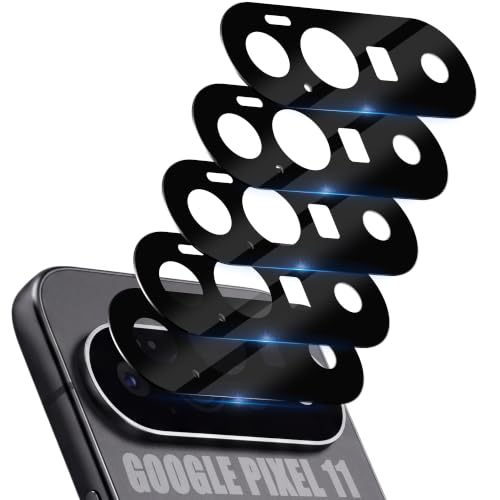 Orzero (5 Pack Camera Lens Protector Compatible for Google Pixel 11, Protector de Cámera Tempered Glass 9H Precise Camera Cutouts Anti-Scratch Does Not Affect Night Shots and Flash - size: Google Pixel 11