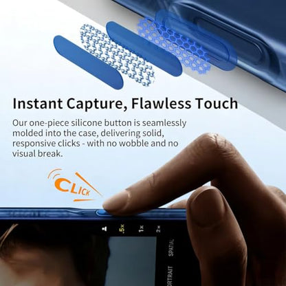 Slim Fit for iPhone 17 Pro Max Case [Compatible with Magsafe] Camera Control [Military Grade Protection], Translucent Matte Soft Touch Shockproof Protective Magnetic Phone Cover,Frosted Blue - color: Blue