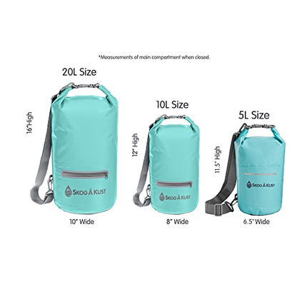 Skog Å Kust DrySak Roll Top Waterproof Bag, 5, 10 & 20 Liter - color: Mint, size: 20 Liter