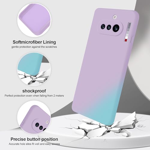 GiiYoon Silicone Case for Nothing Phone 4a, Purple - color: Purple, size: Nothing Phone 4a