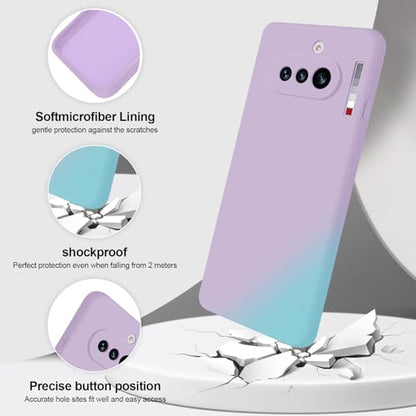 GiiYoon Silicone Case for Nothing Phone 4a, Purple - color: Purple, size: Nothing Phone 4a