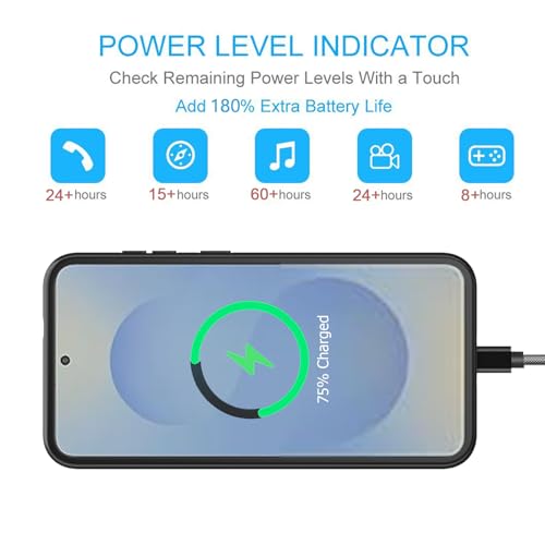 Battery Case for Galaxy S25, Upgraded 10000mAh Portable Protective Wireless Charging Case Compatible with Galaxy S25 5G (6.2 inch) Rechargeable Extended Battery Pack Charger Case (Black) - size: Galaxy S25 -10000mAh
