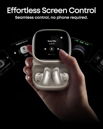 Soundcore Liberty 5 Pro Max by Anker Wireless Earbuds, AI Note-Taker - color: Titanium Gold, style: Liberty 5 Pro Max